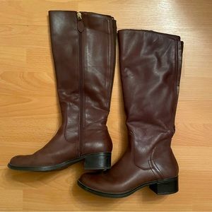 Franco Sarto Knee High Leather Boots